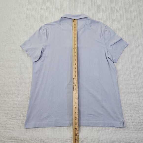 Michael Kors Stretch Pima Cotton Shirt Men's M Lilac Purple Short Sleeve EUC LN - Picture 12 of 13